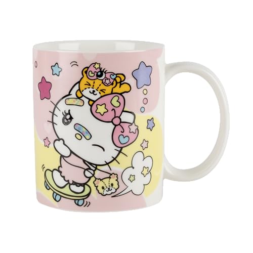 Konix Hello Kitty Mug - Tasse en céramique - 320 ml - Motif skateboard