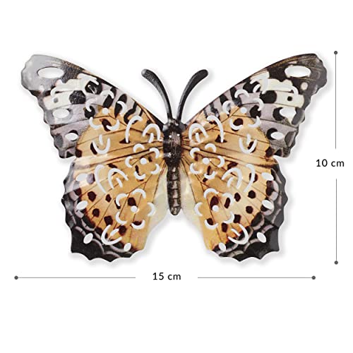 GPH™ Gift Set of 8 Decorative 3D Garden Butterfly Fence Hangers for Indoor/Outdoor Sheds Walls Fences, Yellow,Blue,Green,White,Red - Image 3