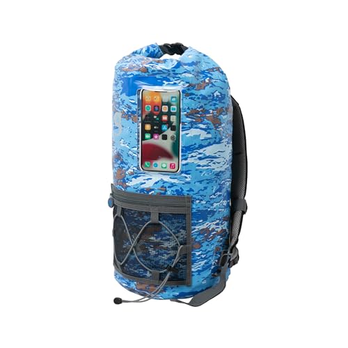 geckobrands Hydroner 20L Bolsa seca impermeable mochila – Bolsa ligera con cierre enrollable y funda transparente para teléfono para actividades al aire libre miniatura 2