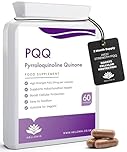 PQQ Supplement 20mg | Pure Pyrroloquinoline Quinone - High Strength | 60 Vegan PQQ Capsules | Energy, Brain, Cell Health, Mitochondria & Anti-Ageing Support | 2-Month Supply Made in the UK by Hellenia