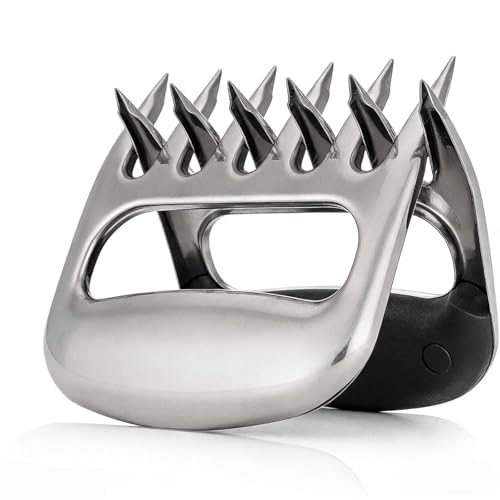 Meat Shredder Claws For Pulled Pork & Chicken, 304 Stainless Steel Claws With Plastic Handle, Heat-Resistant Bbq Meat Claws, Dishwasher Safe, For Grilling, Smoker & Home Kitchen
