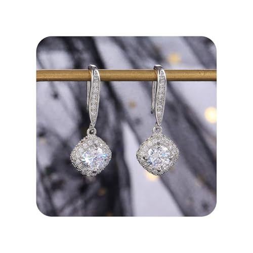 Amaon Payment Plan Items Only 925 Sterling Silver Drop Earrings for Women Lightning+Deals of Today Prime Trendy Gold Hypoallergenic Dangle Earrings Wedding Earrings Jewelry for Brides