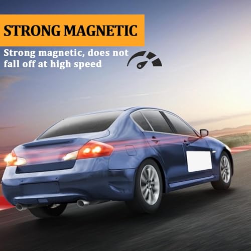 TNAIYH 2PCS Blank Car Magnet, 24 x 12 Magnetic Vehicle Door Sign Decal to Advertise Business Cover Logo, Flexible Round Corner Blank Automotive Bumper Sheet Stickers, Universal for Vehicles
