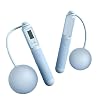 Air Jump Rope, Digital, For Adults, Kids, Training, Indoor, Outdoor, 2-Way, Heavy, Adjustable Length, No Rope, For Dieting, Adults, 5 Colors, Storage Bag Included