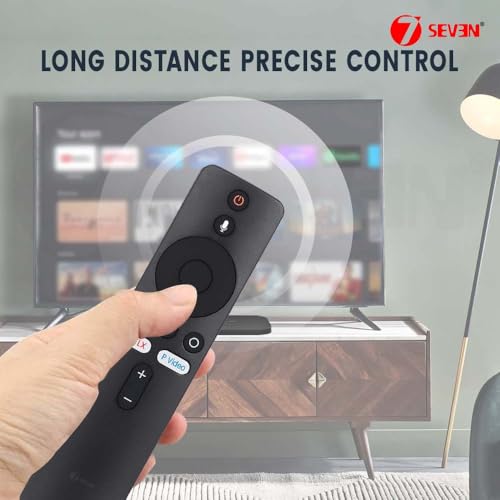 Image of 7SEVEN Bluetooth Remote Control with Netflix & Prime Video Button Compatible with Mi Android Box 4K HDR Mi Box & mi Stick with Voice Command Support Google Assistant Key XMRM