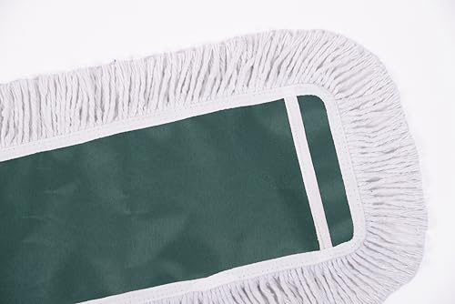 Image of 36 inch inch Industrial-Grade Cotton Dust Mop Head Refills, Perfect Replacement for Busy Home, Gym, Commercial Spaces, Heavy-Duty Mop for Janitorial & Housekeeping Needs - 2 Pack (White)