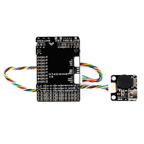 Suoumwa H743-WING V3 INAV 3-8S H743 Controlador de Vuelo de ala con Sensor Barómetro de Alta Precisión Fijo para Dron RC FPV
