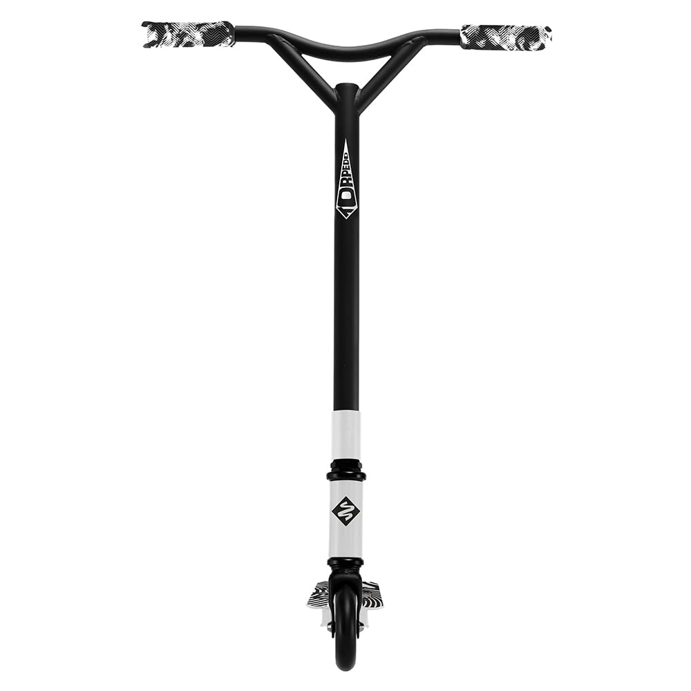 Trottinette d'acrobaties Torpedo Hyperimmersion - Trottinette Freestyle avec Deck en Aluminium 6061, Roues de 100 mm et Roulements ABEC 7 (Blanc)