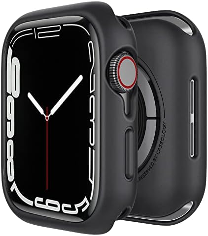 Caseology Nero Designed for Apple Watch Case for 45mm, 44mm Series 7 (2021) 6 (2020) SE (2020) 5 (2019) 4 (2018) - Black
