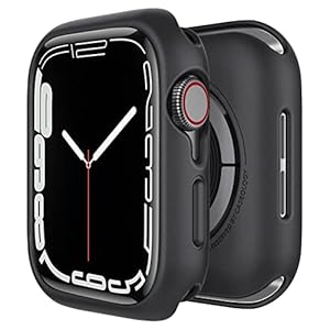 Caseology Nero hoesje Compatibel met Apple Watch 45mm Series 7/ 44mm SE, Series 6 (2020), Series 5 (2019), Series 4…