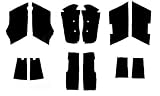 Black Saddlebag Carpet Liner Kit for Harley-Davidson Standard Saddlebags 1993-2013 Electra Glide, Road Glide, Road King, Street Glide