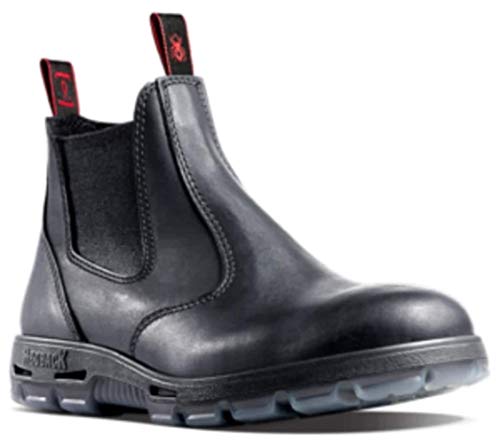 Redback Boots UBBK Easy Escape, 6" Slip-On Black Leather Boots, Non Steel Toe (UK 6.5(US 7.5)2