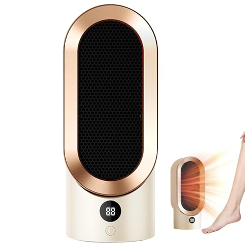 Calentador de escritorio,Calentador de escritorio | Calentador de ventilador doméstico,Calentador portátil para uso doméstico, ventilador calentador de espacio con protección contra sobrecalentamiento