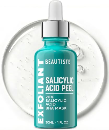 Beautiste BHA 20% Peeling Solution, Advanced Salicylic Acid Exfoliating Peel for More Even-Looking...