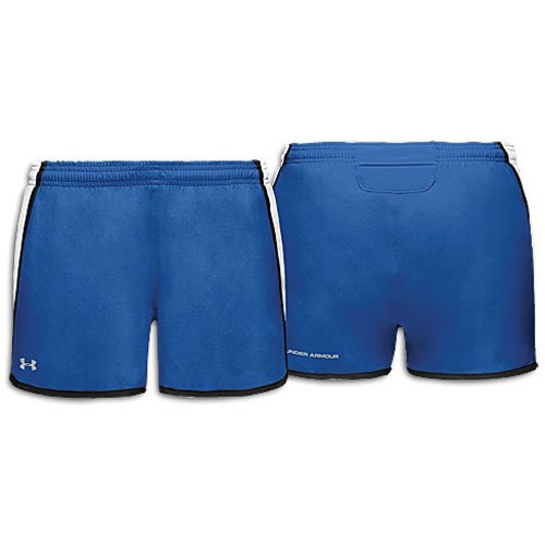 Short Under Armour Quickstep sport femme bleu taille L blanc