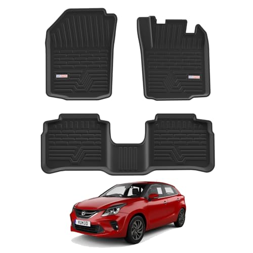 Image of 3D TPE Car Floor Mat for Glanza (2019-2021) Custom Fit, Heavy Duty & Anti-Slip Glanza Floor Mat | Easy to Clean, All Weather Resistant, Waterproof & Dustproof Car Foot Mat