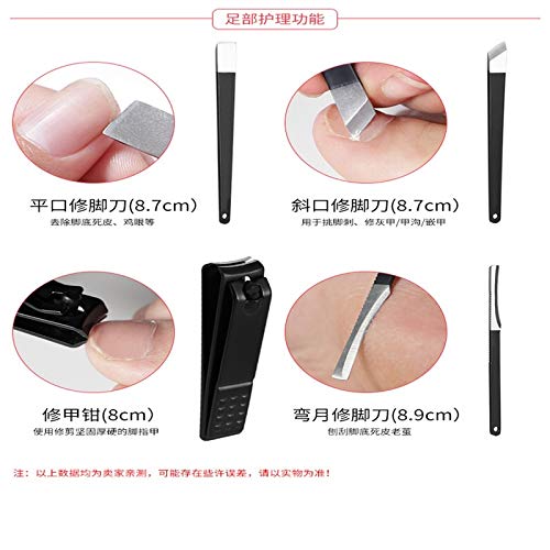 YXGS Fingernagel Zehennagel Nagelhautschneider Scherenschnitt Nagelknipser Cutter Zange-Nagelbohrer Sets Maniküre… – Bild 6