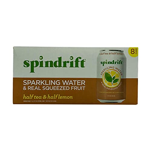 Image of SPINDRIFT HALF TEA & HALF LEMON SPARKLING WATER CAN IN BOX 8 CT 96 OZ - 0856579002671