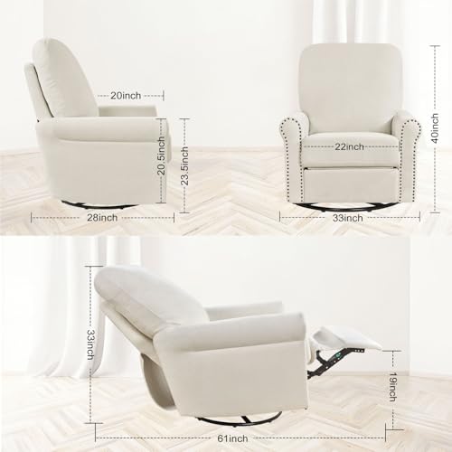 Sillón lounge plegable beige miniatura 2