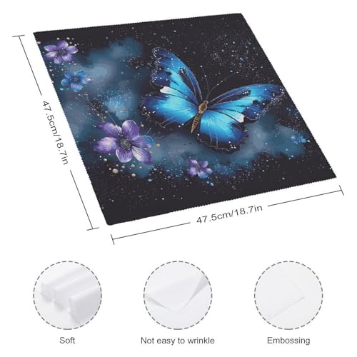 Servilletas de Tela Azul Floral 2 Unidades miniatura 2