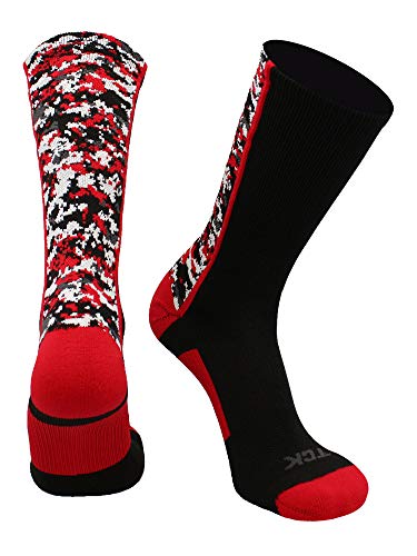 Image of TCK Athletic Crew Socks Digital Camo Football Basketball Lacrosse