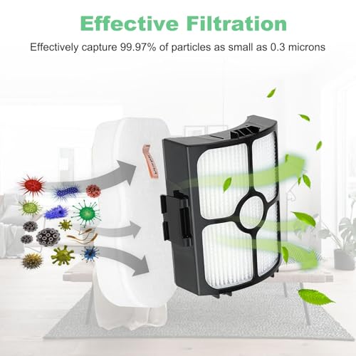 Image of Alrens HZ3002 Replacement Filters and Roller Brush Kit for Shark HZ3000 HZ3002 Stratos Ultralight Corded Stick Vacuum, Includes Roller Brush, Filters, Foam & Felt Filters & Odor Neutralizer