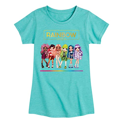 HYBRID APPAREL - Rainbow High - Toy Doll Lineup - Toddler and Youth Girls Short Sleeve Graphic T-Shirt - Main Image