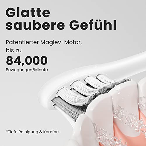 Oclean X Pro Elite Elektrische Zahnbürste mit 6 Bürstenköpfe & Reiseetui, Schallzahnbürste mit...
