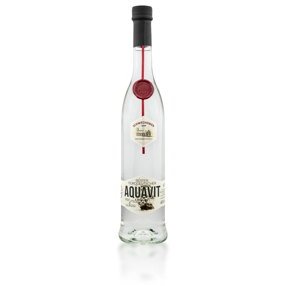 Aquavit 6x0.5l (40% Vol) aus Norddeutschland - RATION (1229) | 6 Flaschen a 500ml | Schwechower Brennerei (1229)