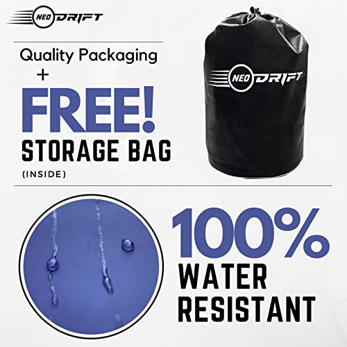 Image of NEODRIFT 'SuperTech' Car Cover for Maruti Suzuki Ertiga 2026 (All Weather Protection, 100% Water-Resistant, Tailored Fit, Multi-Layered & Breathable Fabric) (Colour: Blue+L.Grey)