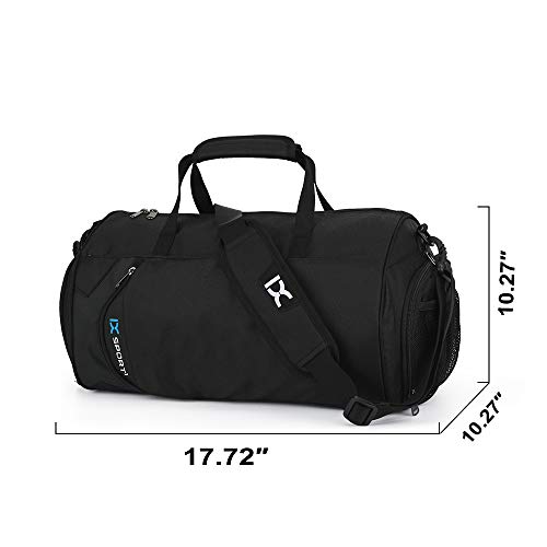 INOXTO Fitness Sport Small Gym Bag with Shoes Compartment Waterproof Travel Duffel Bag for Women and Men