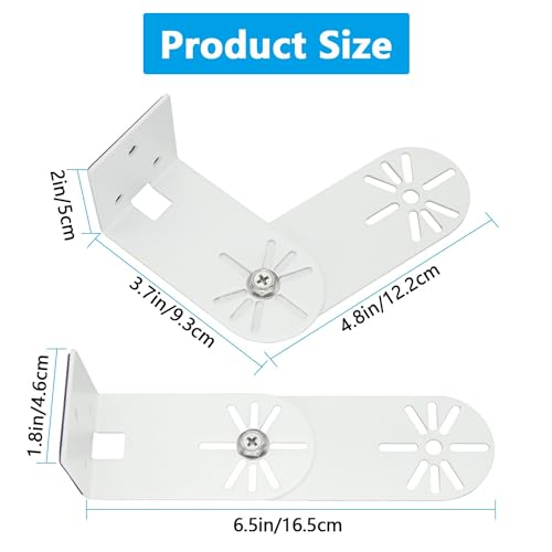 Haoyou 2Pack Corner Wall Mount Bracket for Eufy Security Indoor Camera E220 and Eufy Indoor E30 Camera, Maximum Swivel Adjustment of 300 Degrees, Reduces Blind Spots and Get The Best View by Haoyou - Used condition - Image 7