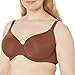 Amazon Essentials Women's Full Cover Microfiber Bra with Underwire and Support, Pack of 2, Chocolate/Red, 36B