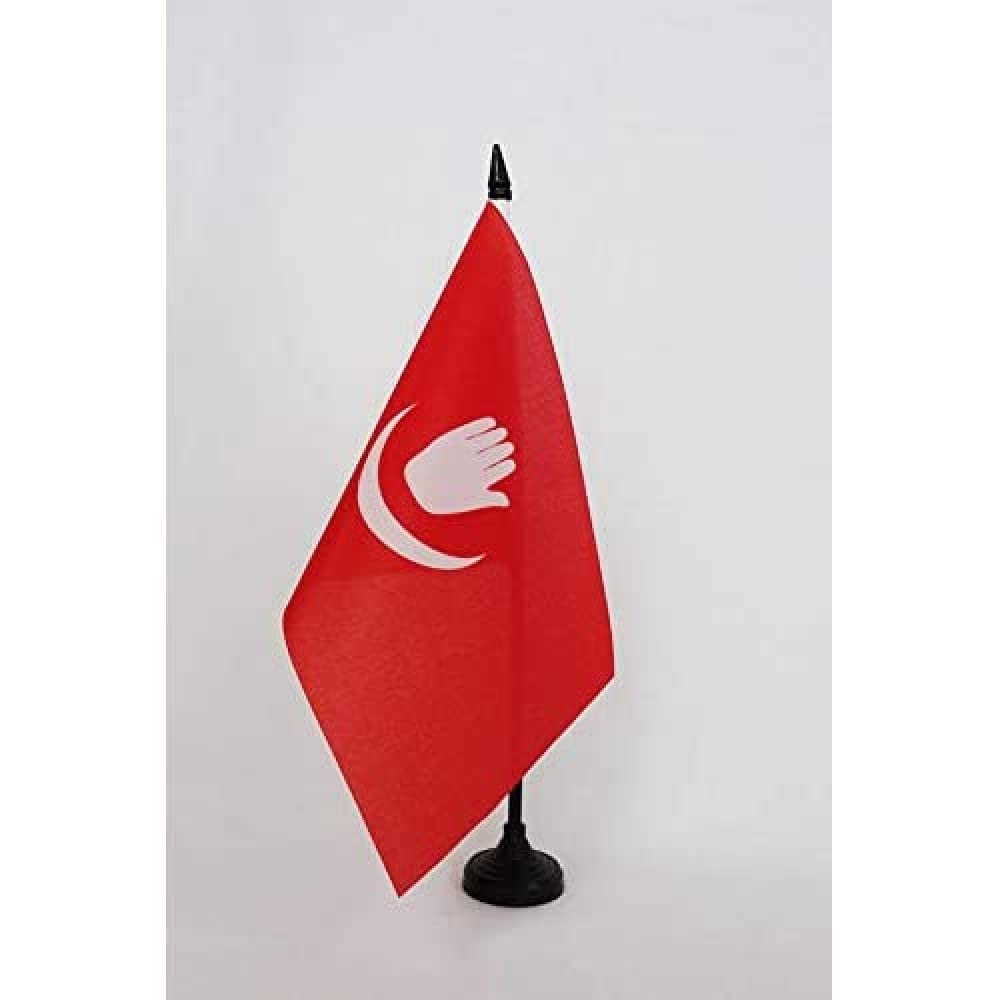 AZ FLAG Autonomous Island of Anjouan Table Flag 5'' x 8'', Ndzuwani Office Decoration 100% Polyester 21 x 14 cm