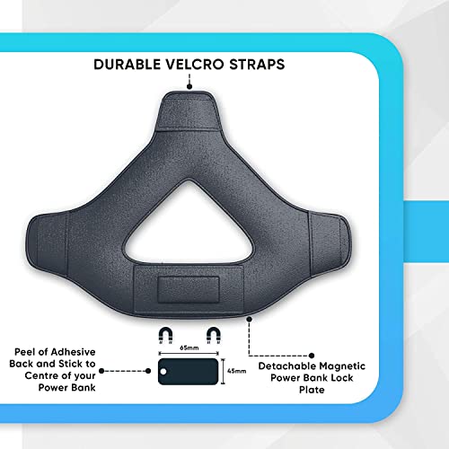 3-in-1 gevoerde hoofdband met magneet Power Bank Dock en contragewicht voor The Oculus Quest 2 - Image 5