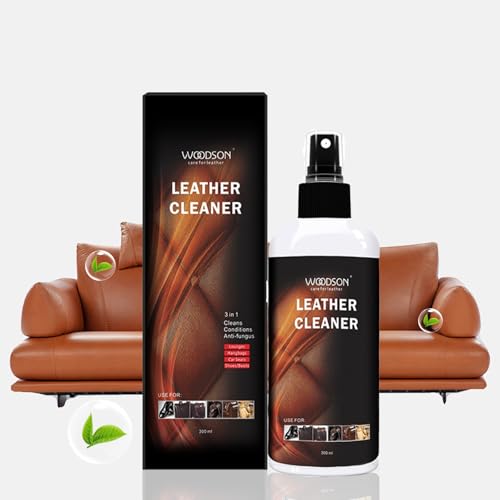 TULAMORIY Acondicionador de Cuero, Bálsamo Nutritivo para Cuero, Enfermería Asientos de Coche, Muebles y Bolsos, Elimina Suciedad y Devuelve el Brillo