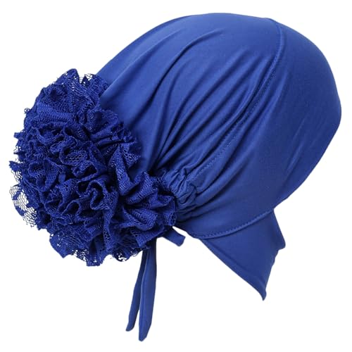Bbajszx Hijab de Flores Multiusos para Mujer, Turbante para la Cabeza para Boda, pañuelo para la Cabeza elástico Elegante, pañuelo para la Cabeza, Hijab de Flores
