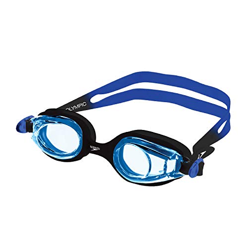 Oculos Junior Olympic Speedo Preto Mescla Azul