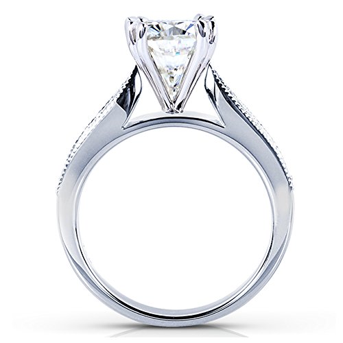Kobelli Cushion-cut Moissanite Bridal Set 1 2/5 CTW 14k White Gold2
