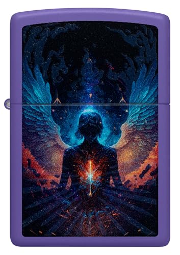 Encendedor Zippo Diseño Ángel Morado Mate miniatura 2