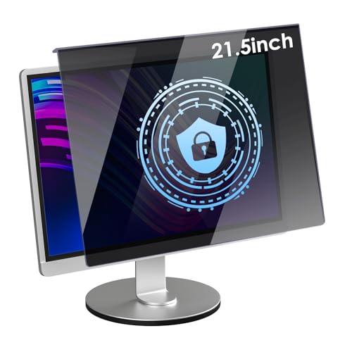 Olycism Hanging Filtro Privacy da 21,5 Pollici, Filtro Protettivo Antiriflesso e Anti Luce Blu per Schermo del Computer, Privacy Pellicola de Protezione Filtr per Display Widescreen 16:9
