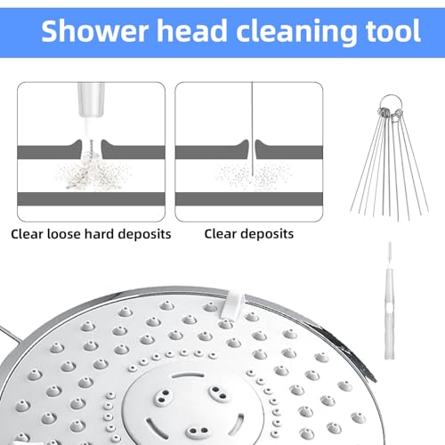Image of 30pcs Shower Head Cleaner Tools, Shower Head Cleaning Brushes Multi-Sized Showerhead Unclogger Cleaner Picks Anti-Clogging for Bathroom Small Hole Tiny Nozzle Gaps Slot