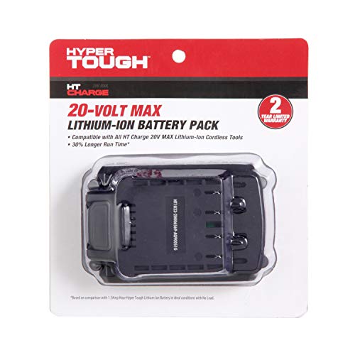Hyper Tough HT Charge 20-Volt 2.0-Amp Lithium-ion Power Tool Battery, AQ90051G