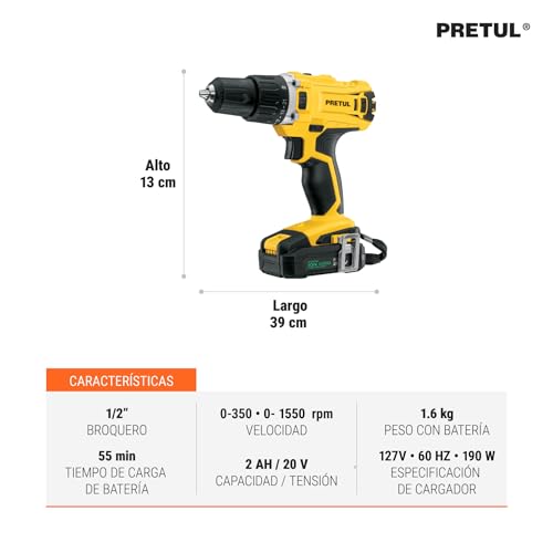 desarmador inalambrico marca Pretul (2)