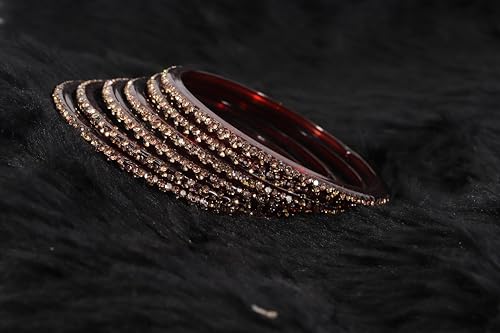 Glass Bangles with Diamond Stone Chudi Set- LV_KS4--2.4