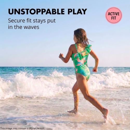 Image of Kanu Surf Girls Morgan Floral Ruffle 1-Shoulder 1-piece Swimsuit
