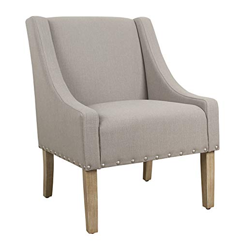 Image of HomePop Classic Swoop Arm Accent Chair - Sand Dune