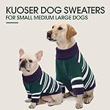 Kuoser Hundepullover - Mittelgroße Hunde Wintermantel, Warmer Fleece Pullover mit Elastischer Passform, Ideal für Mittelgroße Hunde, Weihnachtspullover Shirt