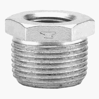 Anvil 2 in. MPT x 1/2 in. Dia. FPT Galvanized Malleable Iron Hex Bushing