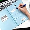 Important Document Organizer If I Die Binder UK Emergency Life Book with Stickers Blue Expanding File and Protective Storage for Birth Certificates Passports NI Photos Letters Home Office School #5